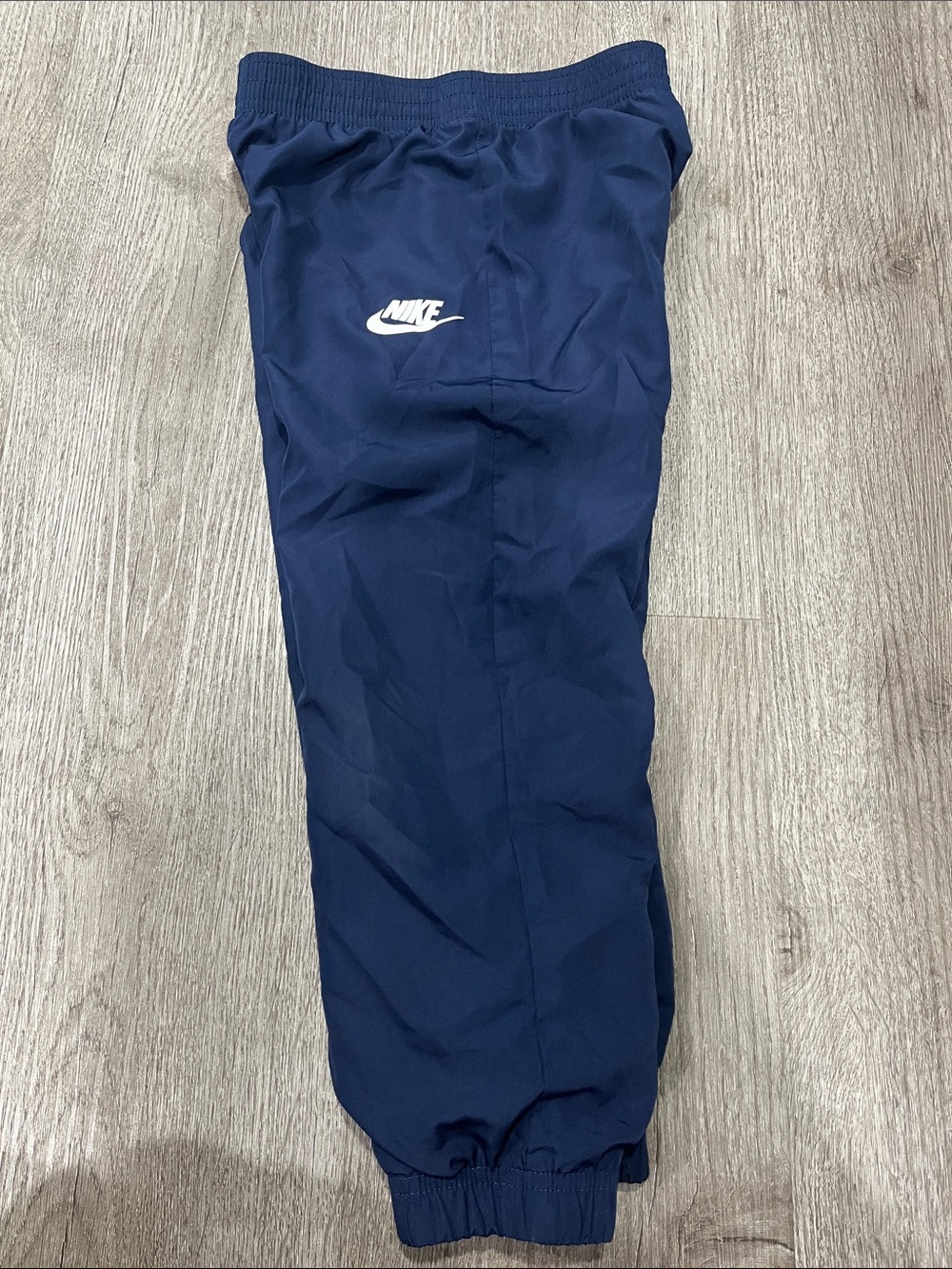 Nike Youth Navy Blue Athletic Joggers with White Logo